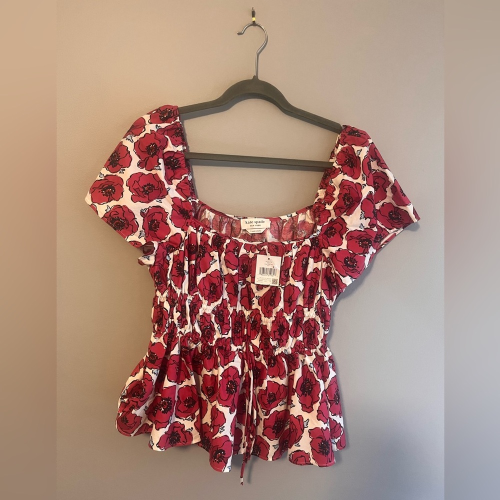 Kate Spade Cotton Floral Top